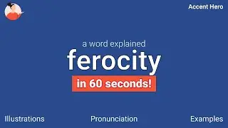 FEROCITY - Meaning and Pronunciation