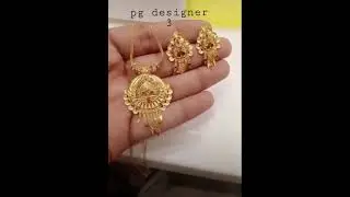 latest new design gold kitty set#pgfashionjewellers #gold #jewellery #necklace