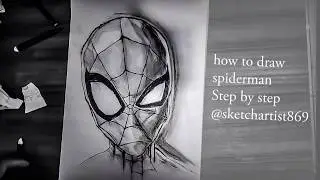 Spiderman sketch ll sketch artist ll Step by step ll v 23