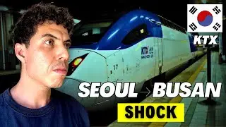 Riding KOREA'S Fastest Bullet Train is Unreal SEOUL TO BUSAN!