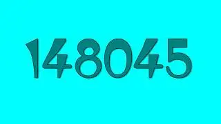 Colorful Numbers 1 to 300000 (future fonts)