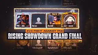 4v4 Fight Against Team Fnatic In Rising Showdown Grand Final ⚡ Pubg Mobile | Team Blaze eSports 🇮🇳