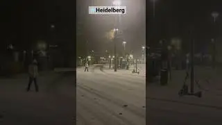 Good morning from heidelberg where we are enjoying the first snow of this season! ❄️☃️
