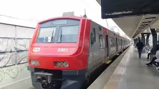 CP Class 2300 - 2301 departing Agualva-Cac&eacute;m Station on 23/05/23