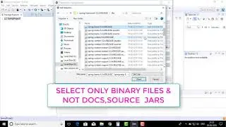 HOW TO ADD SPRING JARS INTO ECLIPSE 2018