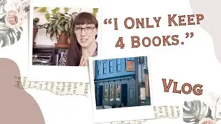 Book Vlog - My Minimalist Bookshelf & A Trip to the Bookshop