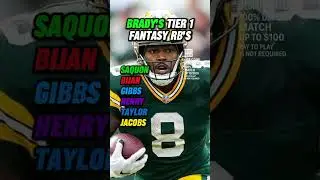 B&rsquo;s tier one running backs! #nfl #fantasyfootball #sports #news #win