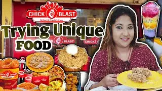 Trying Unique Food |Fish Burger 🍔 |Prawn Popcorn | 7 Layer of Falooda 😱