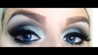 Black And Silver Smokey Eye Tutorial