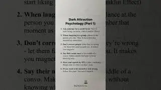 🖤 (Part 1) #darkpsychology #attraction