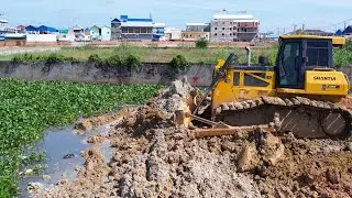 Popular Power Construction Equipment are SHANTUI Dozer Strong Dump Truck to Fix all Landfill Project