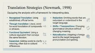 Academic Presentation Based on a Study: Translation of Terms in Home Appliance Manuals