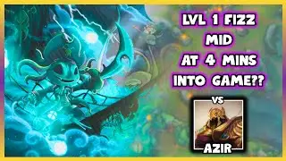 We DC'd For 4 Minutes at Lvl 1 This Game | Fizz Mid vs Azir 15.16