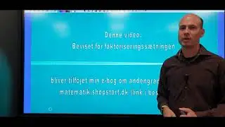 Bevis for faktoriseringssætningen for andengradsfunktioner