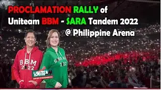GRABE PATI ANG HOST SI MsTONI GONZAGA NA PA SIGAW NA TAPOS NA ANG LABAN SA BBM SARA PROCLATION RALLY