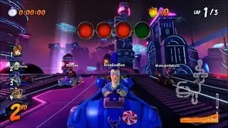 Crash Team Racing Nitro-Fueled (PS4) Online: Stew Racing In Electron Avenue