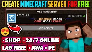 How To Make A Free Minecraft Aternos Server Like LAPTA SMP in Just 10 Minutes !! 24/7 Online 🎮😍