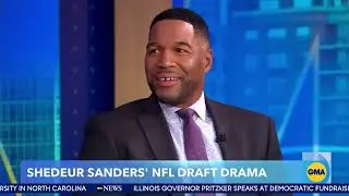 Michael Strahan says Shedeur Sanders shouldn't have dropped to 5th round of NFL Draft | GMA