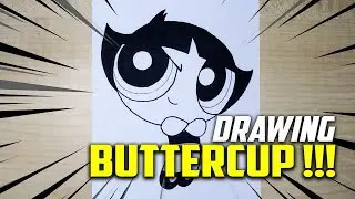 How to Draw BUTTERCUP !!! | The PowerPuff Girls | Cartoon Sketch for Kids | Melukis Kartun