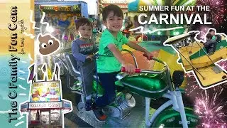 Carnival Rides Summer Fun Fireworks ( The C Family Fun Cam Vlog )