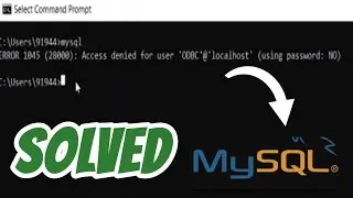 ERROR 1045 (28000): Access denied for user 'ODBC'@'localhost' (using password: NO) solved in Mysql