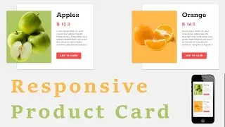 Build Stunning and Responsive Product Cards with HTML and CSS || Responsive Product Cards