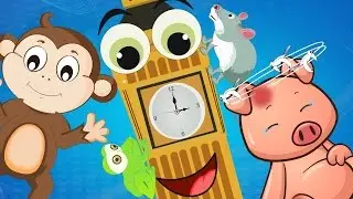 Hickory Dickory Dock Nursery Rhyme With Lyrics 🕑 🐁 | Hickory Dickory Dock Children Song & Rhyme
