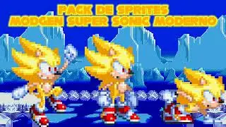 Pack de sprites Modgen Super Sonic Moderno