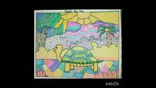 Easy sketch pen art tortoise #beautiful #easy to make #youtubeshorts