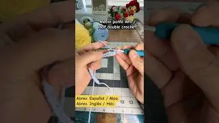 C&oacute;mo hacer medio punto alto, para principiantes 🧶✨ #crochet #foryou #tejedoras #crochettutorial