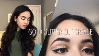 GOLD GLITTER CUT CREASE | Raimi Reyes