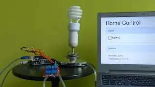 Arduino: Light Control and Temperature Sensor on Web Interface