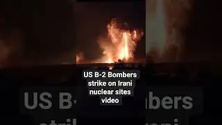 US B2 Bombes strike on Irani nuclear sites!  US deploy B2 bomber #irannuclearprogram #ytviral #b2b