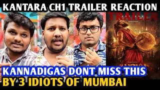 Kantara Chapter 1 Movie Trailer Reaction | By 3 Idiots Of Mumbai | Rishab Shetty | Rukmini