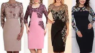 Most trending patchwork style women bodycon dresses business work wear ideas 2021