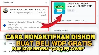 CARA NONAKTIFKAN DISKON UNTUK BELI WDP GRATIS PAKE KODE REDEEM 