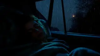 Deep Sleep Car Ambience with Heavy Rain Sounds | Relaxing ASMR for Insomnia and Stress Relief