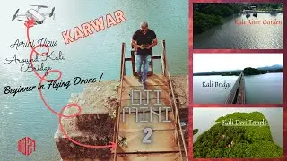 Dji mini2 aerial view around Kali Bridge, Kali Temple Island