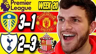 PREMIER LEAGUE WEEK 20 PREDICTIONS