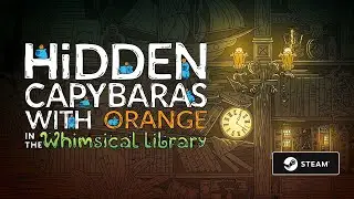 Hidden Capybaras with Orange in the Whimsical Library - Parte 01 - Portugu&ecirc;s