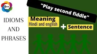 play second fiddle||idiom and phrases||Advanced english phrases|Advanced english ||#shortvideobysam