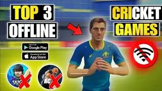 offline cricket game top 3 Android mobile easily play game Play store available 🤫