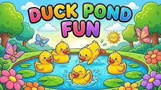 👉 Duck Pond Fun 🦆 | Fun Poem for Kids | Doodle Dreamix 🌙✨