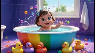 Splish, Splash, A Rainbow Bath | Fun Bath Song for Kids | Sing Along Nursery Rhyme