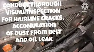 DIY Tutorial for inspection of timing belt of Mitsubishi Adventure GLX model 2015. DV#88.