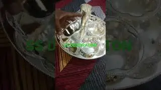 Bhojan thali silver plated By SS DECORATON