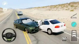 🚘😱 Playing JUMPING CAR DAMAGE TEST GAME for the first TIME 🚖 android mibile game - GAMEPLAY 
