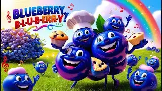 Blueberry, B-L-U-E-B-E-R-R-Y! 🫐 Fun & Catchy Blueberry Song for Kids!