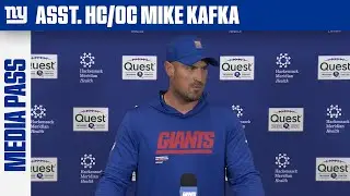 Mike Kafka on Preparing QB Jaxson Dart for First NFL Start | New York Giants