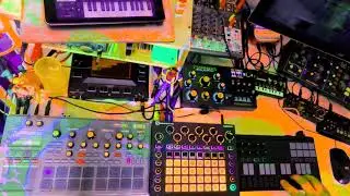 Triumphant Chillwave Solarpunk -  Dawless Setup - Novation Circuit, Dreadbox Typhon, Electribe 2